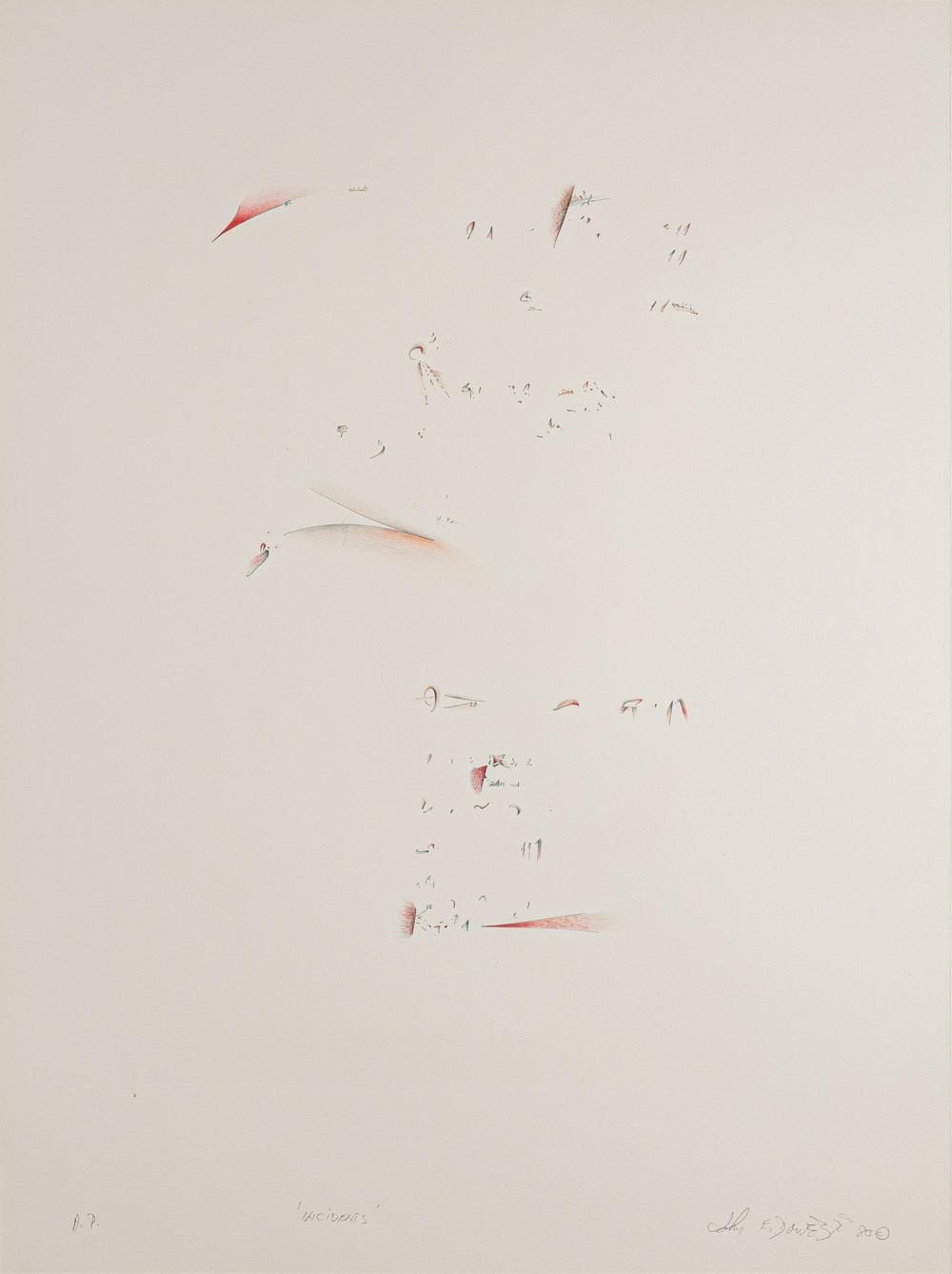 John Dowell comparable auction result: john dowell b 1941 lot of two works incidents with concentric