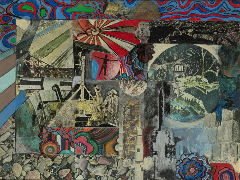 Ralph Moffett Arnold comparable auction result: ralph moffett arnold 1928 2006 rocks and flowers