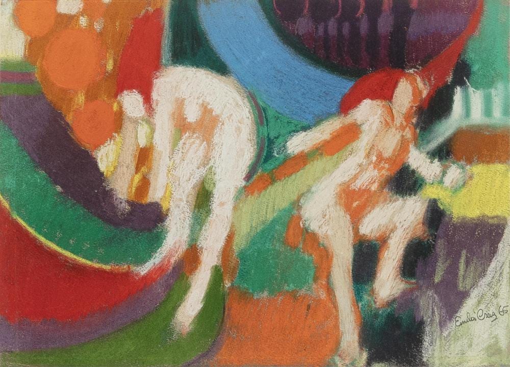 Emilio Cruz comparable auction result: emilio cruz 1938 2004 two figures