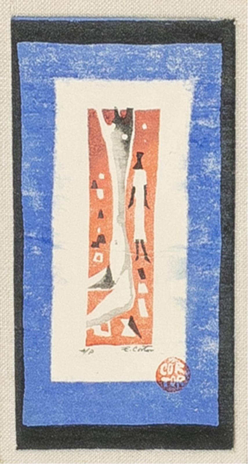 Eldzier Cortor comparable auction result: eldzier cortor 1916 2015 untitled figures