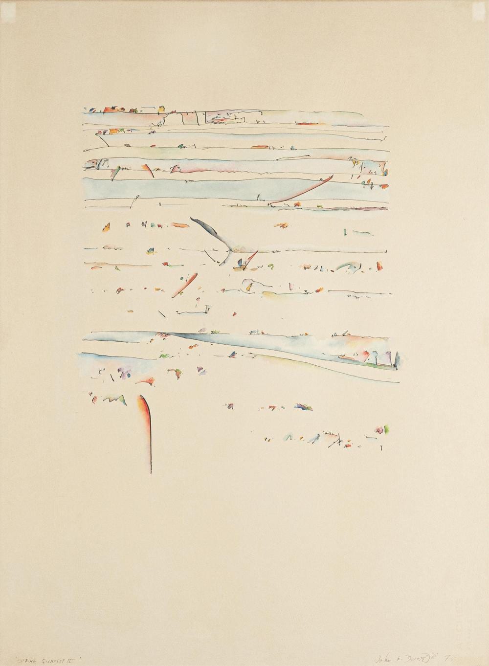 John Dowell comparable auction result: john dowell b 1941 spring quartet iii