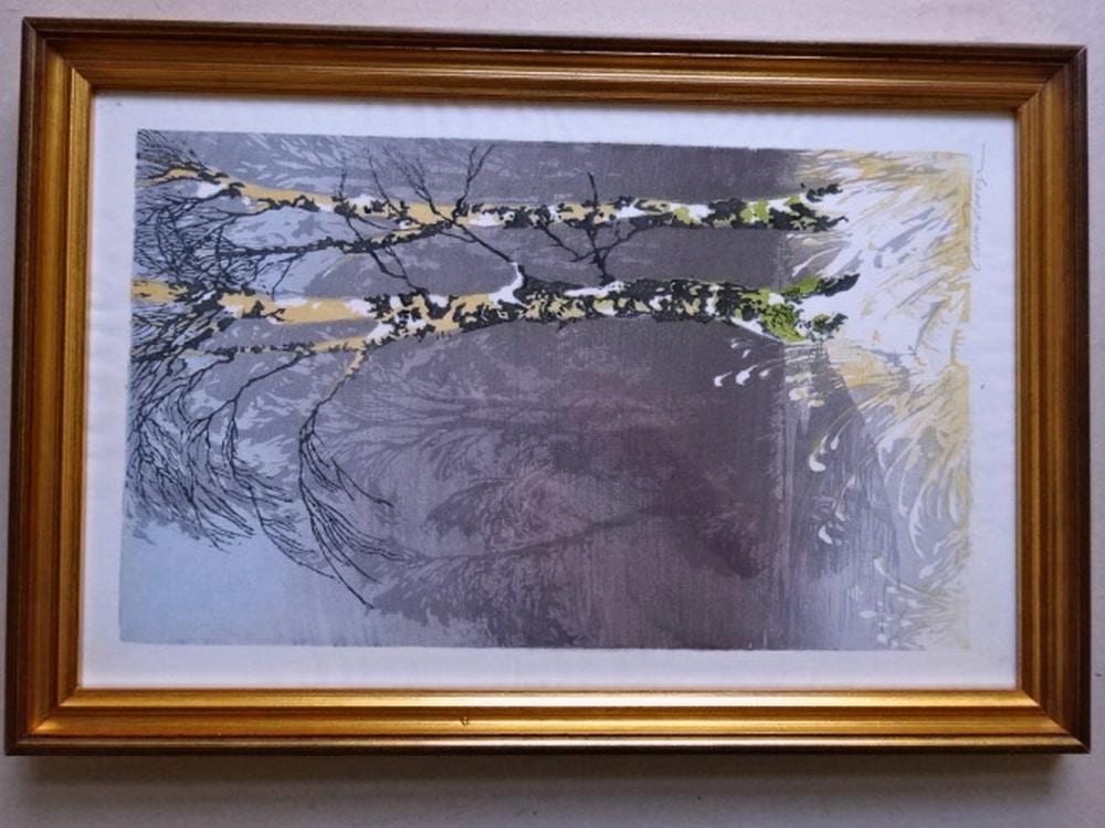 droege two birch trees · Auktionshaus Schramm · 2025-11-15 Oscar Dröge comparable auction result: droege two birch trees