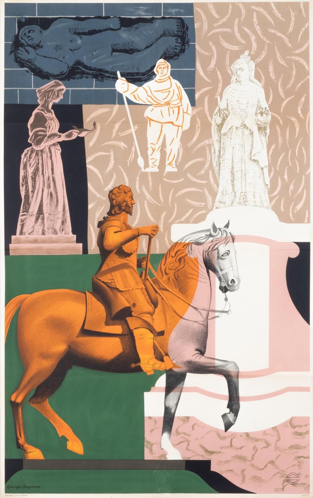 George (1908) Chapman comparable auction result: london transport poster ghosts by george chapman