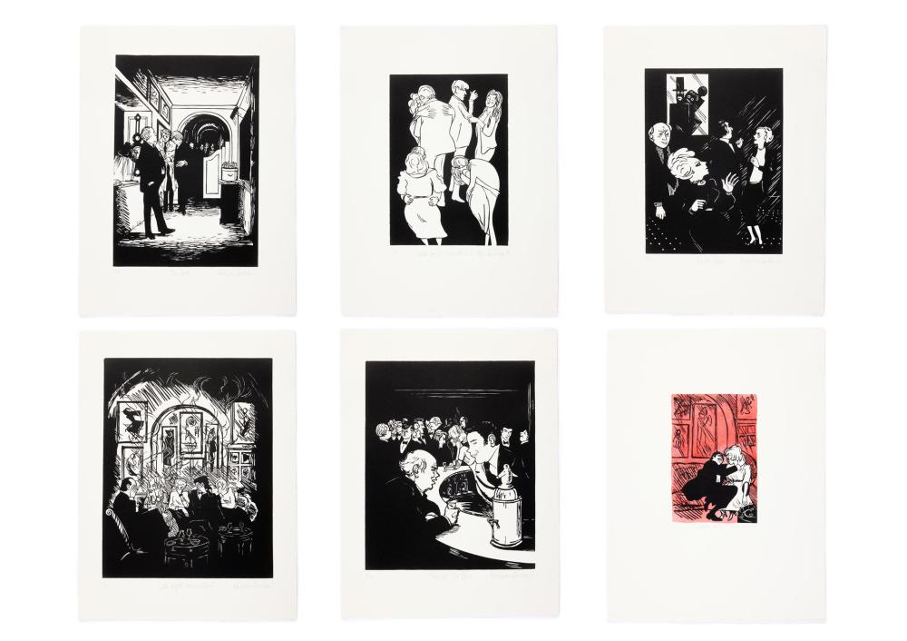 Nicholas Garland comparable auction result: nicholas garland british b 1935 annabel s 14 original lino cuts