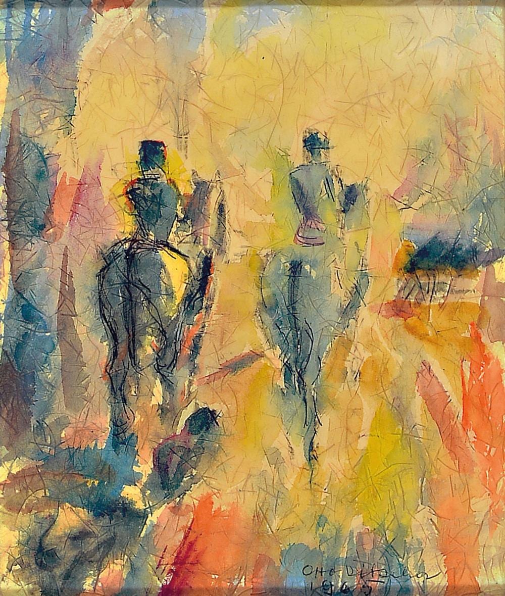 Otto Ditscher comparable auction result: otto ditscher 1903 1987 neuhofen two riders in the