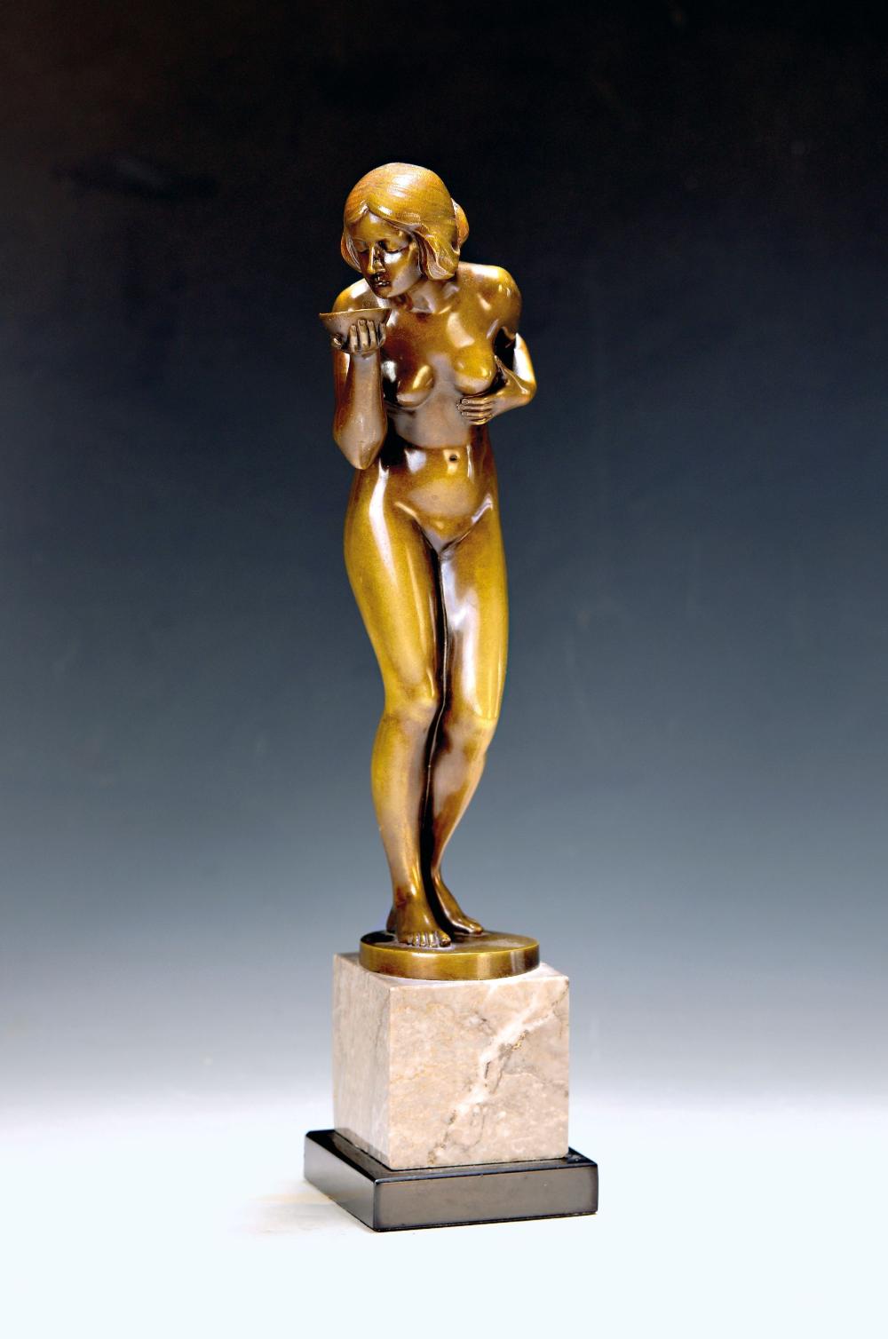 Eugen (1871) Wagner comparable auction result: eugen wagner bronze sculpture drinker standing