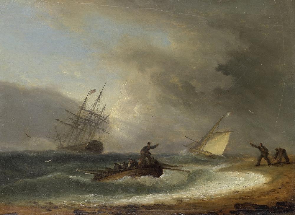 Thomas Luny comparable auction result: thomas luny british 1759 1837 the rescue