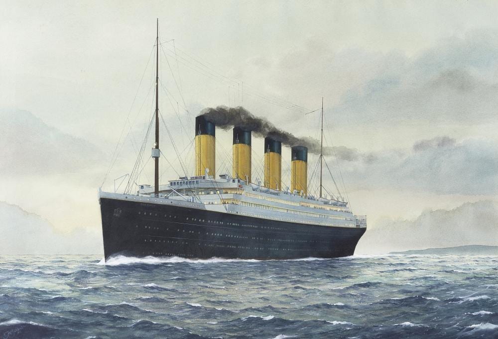 Frank Joseph Henry Gardiner comparable auction result: frank joseph henry gardiner british born 1942 the white star liner r m s titanic