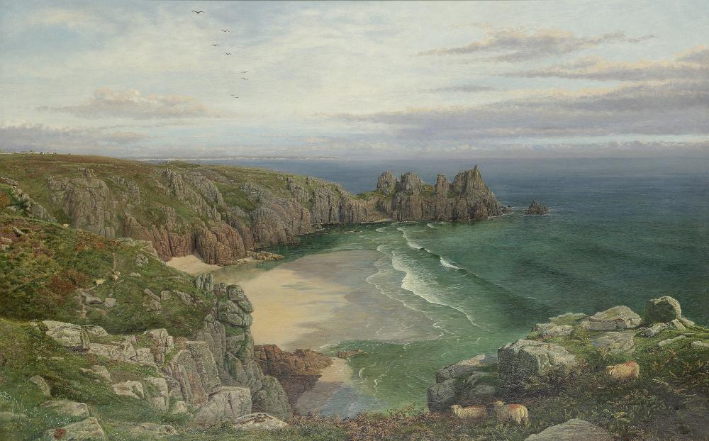 Samuel Phillips Jackson comparable auction result: samuel phillips jackson british 1830 1904 a view across logan rock cornwall