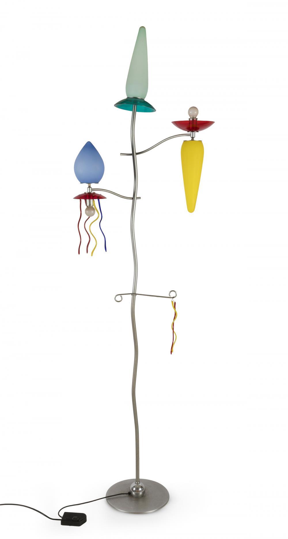 Andrea Anastasio comparable auction result: andrea anastasio rome 1961 for artemide floor lamp giocasta metal and glass