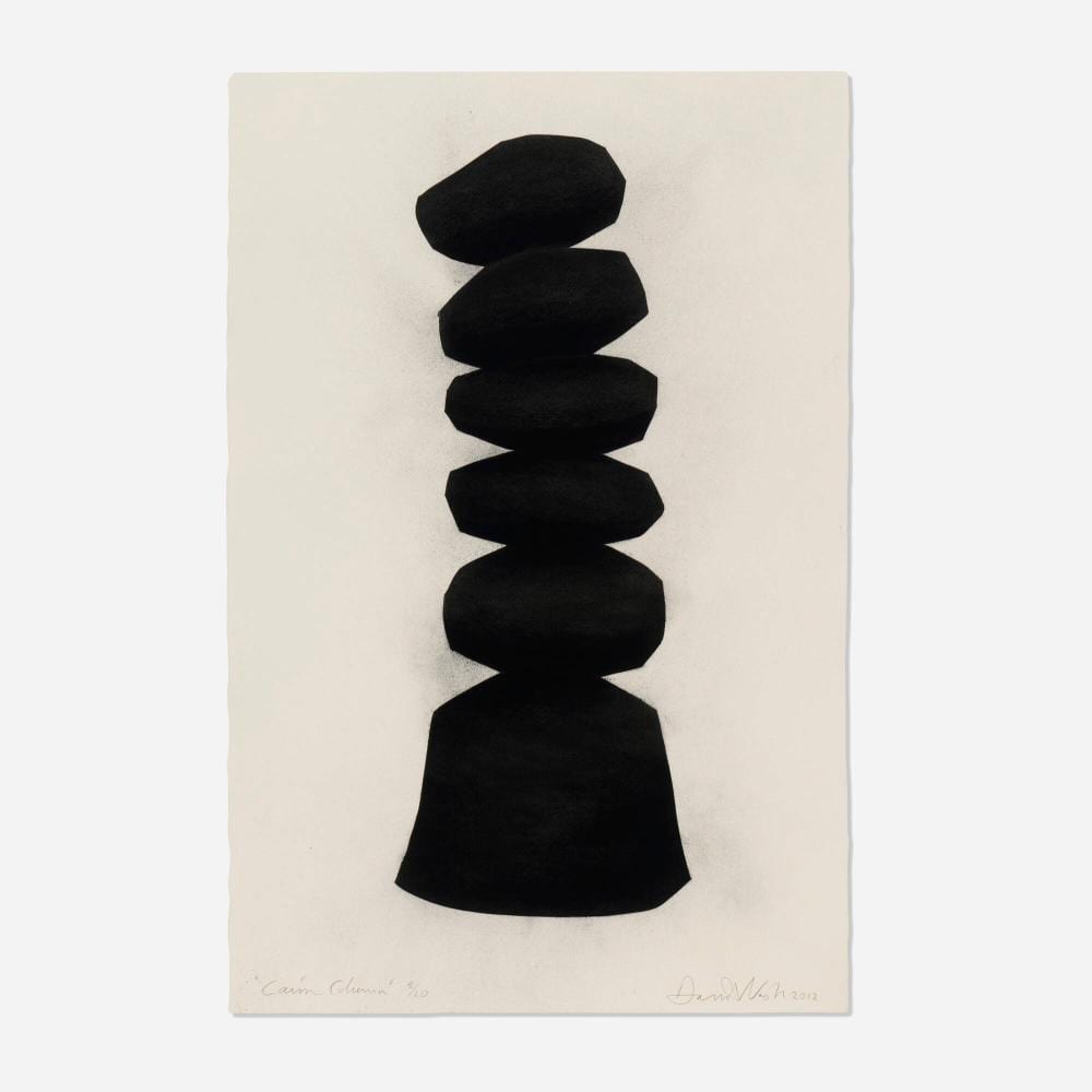 David Nash comparable auction result: david nash cairn column