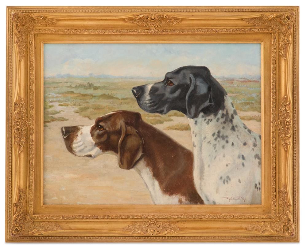 Jacques Cartier comparable auction result: jacques cartier french 1907 2001 two pointers bird dogs