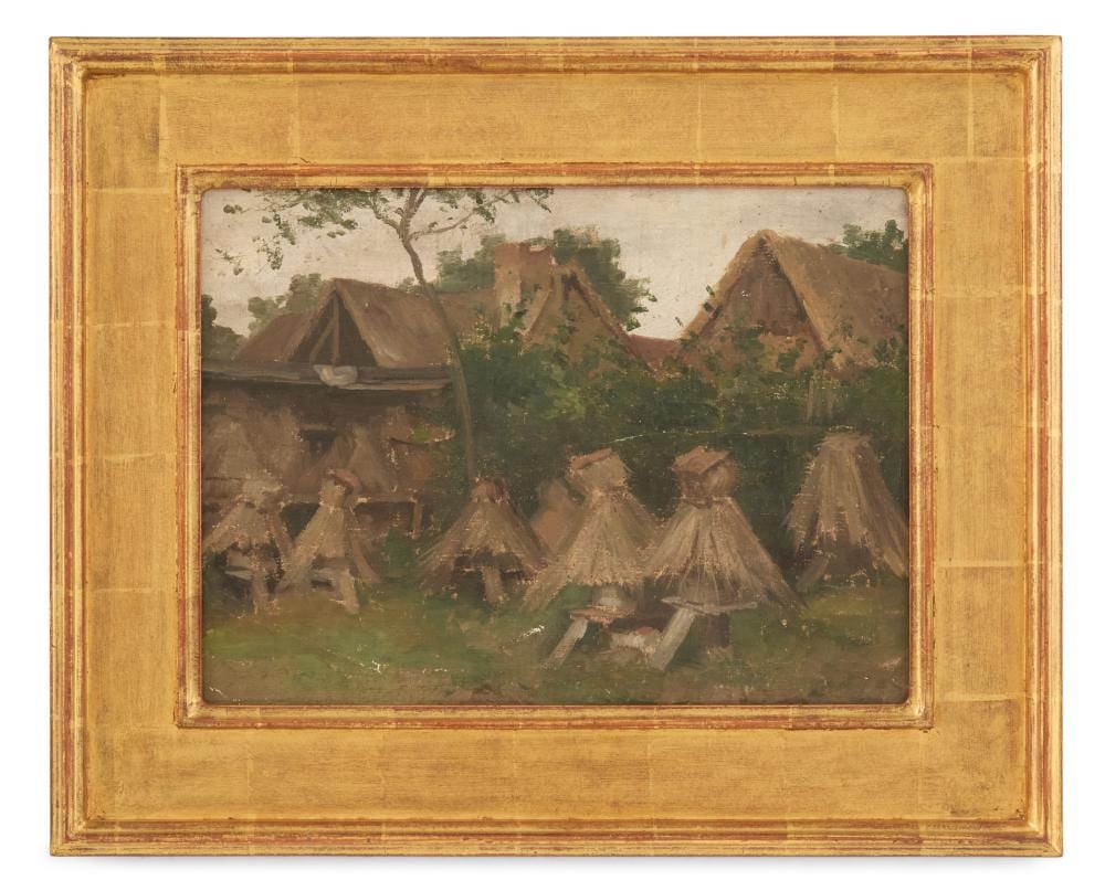 Colin Campbell Cooper comparable auction result: colin campbell cooper american 1856 1937 early village scene