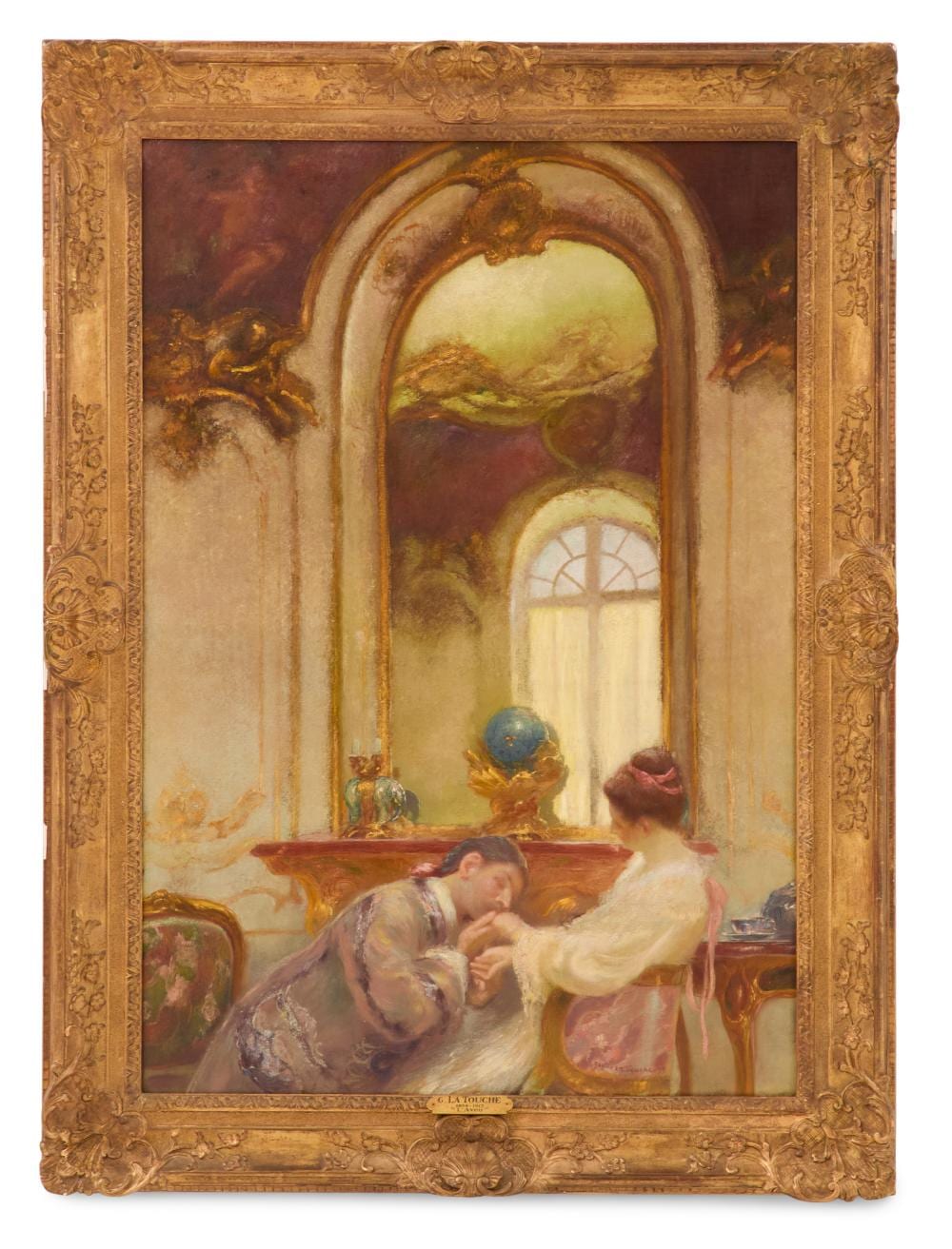 Gaston La Touche comparable auction result: gaston la touche french 1854 1913 the engagement 1899