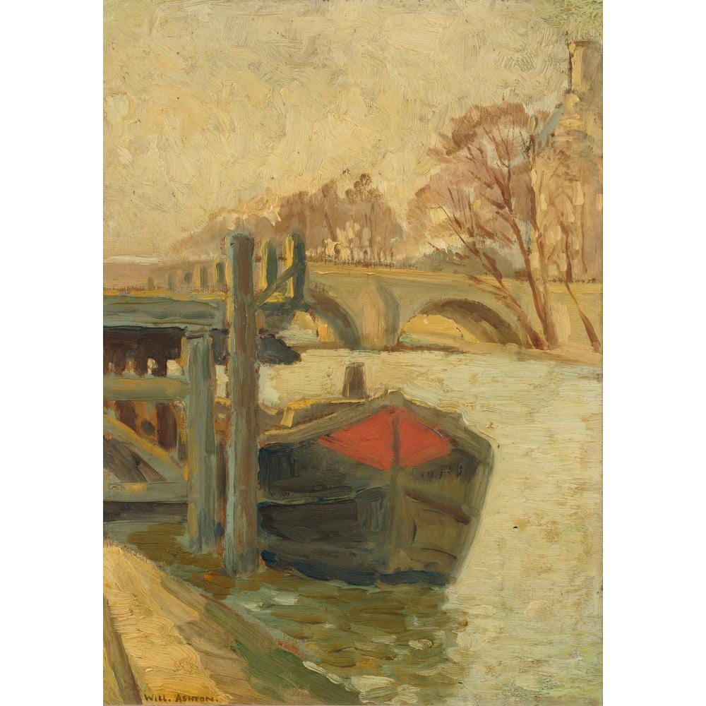 Will Ashton comparable auction result: will ashton 1881 1963 boats paris oil on panel 36 5 x 26 5cm