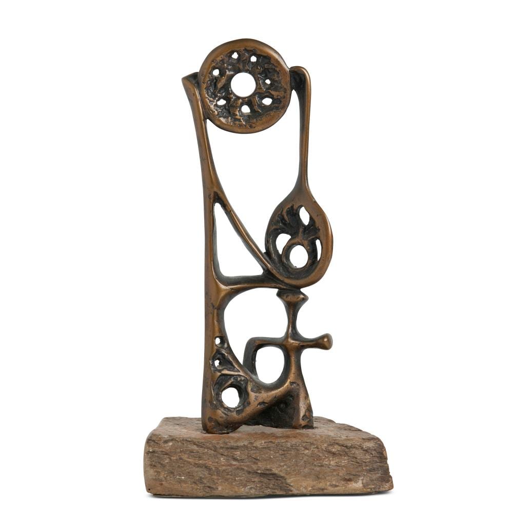 Clifford Last comparable auction result: clifford last 1918 1991 symbology one 1969 bronze on stone plinth ed 2 4 28 x 15 x 10 5cm including base
