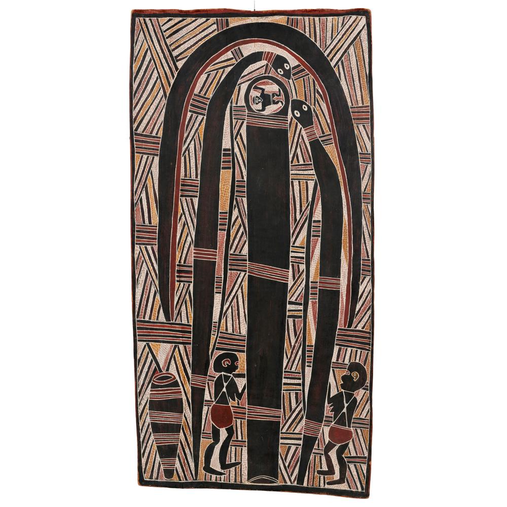Mawalan Marika comparable auction result: mawalan marika c 1908 1967 language group rirratjingu djunkowa djang kawa ceremony yurlunggurr s yulengor sacred waterhole