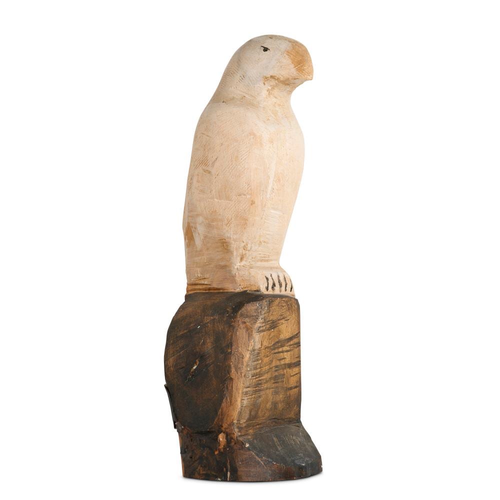 Bruce Armstrong comparable auction result: bruce armstrong 1957 2024 eagle 2000 painted hand carved hardwood 47 x 15 x 13cm