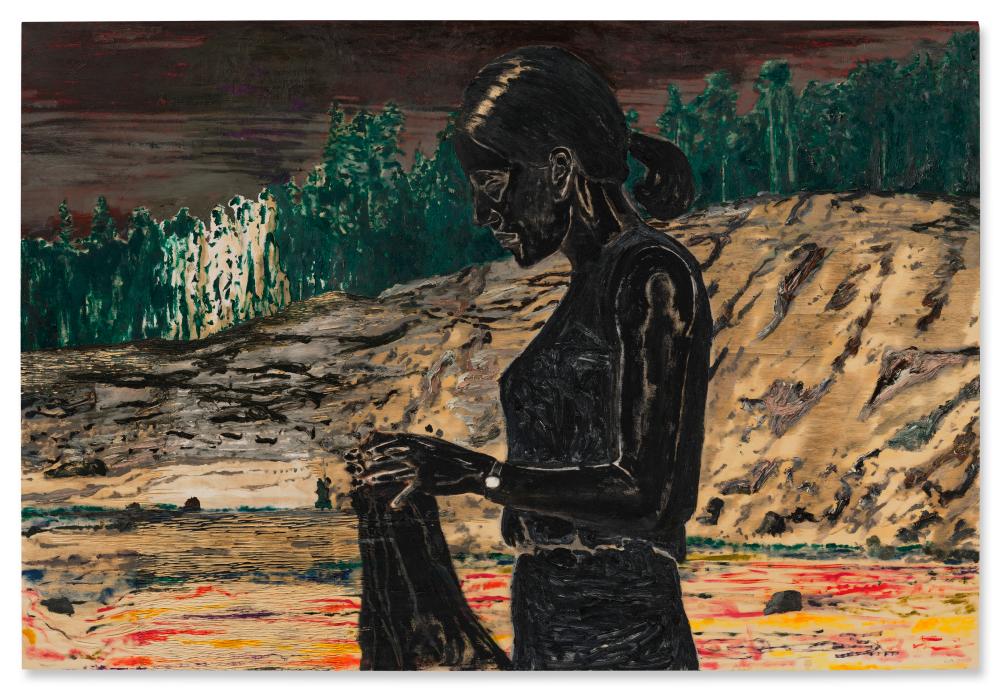 karin mamma andersson b 1962 hon she oil on panel42 x 63 in 108 · Christie's · 2025-10-15 Karin Mamma Andersson comparable auction result: karin mamma andersson b 1962 hon she oil on panel42 x 63 in 108