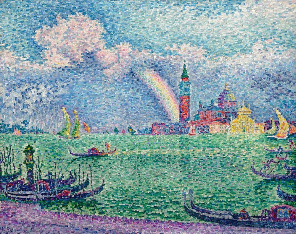 Paul Signac (1863-1935). L’Arc-en-ciel (Venise). oil on canvas28 7/8 x 36 ¼ comparable sale