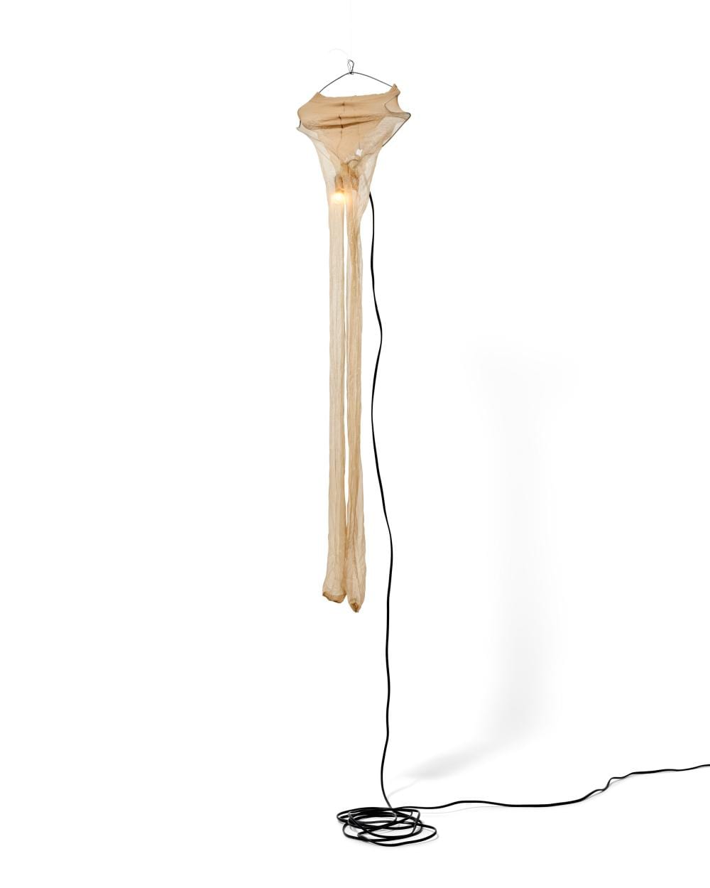 Sarah Lucas comparable auction result: sarah lucas b 1962 god is dad nylon tights small light bulbs and wire