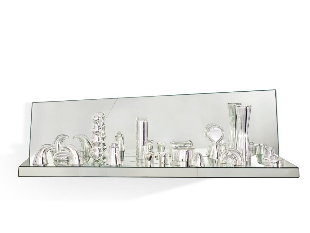 Josiah McElheny comparable auction result: josiah mcelheny b 1966 architectural model for a totally reflective lan