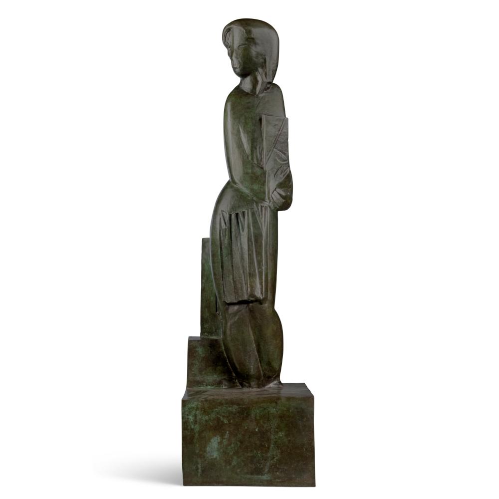 joseph cs ky 1888 1971 l tudiante bronze with greenish black patinahei · Christie's · 2025-10-17 József Csáky comparable auction result: joseph cs ky 1888 1971 l tudiante bronze with greenish black patinahei