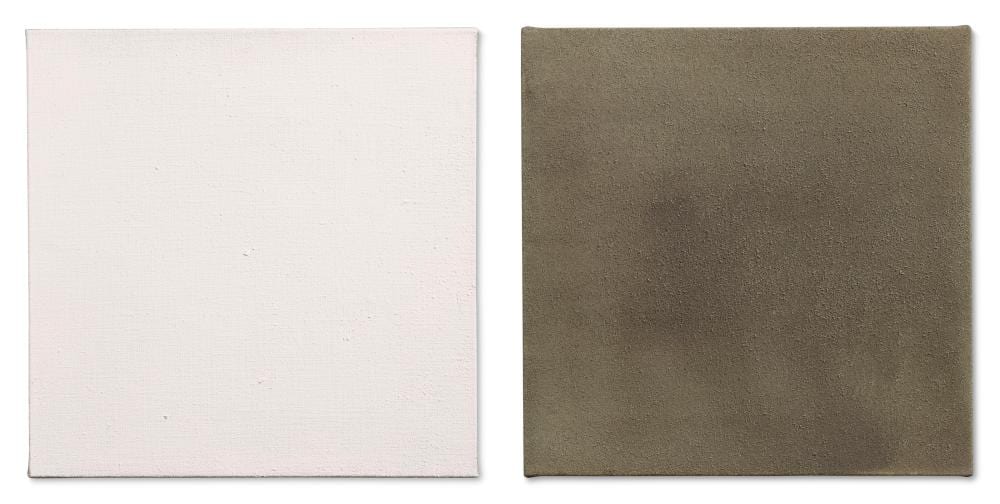 Jacob Kassay comparable auction result: jacob kassay b 1984 untitled acrylic and silver deposit on linen in t