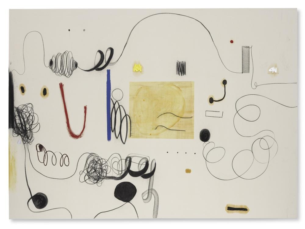 Christian Rosa comparable auction result: christian rosa b 1982 untitled charcoal oil stick acrylic and resin