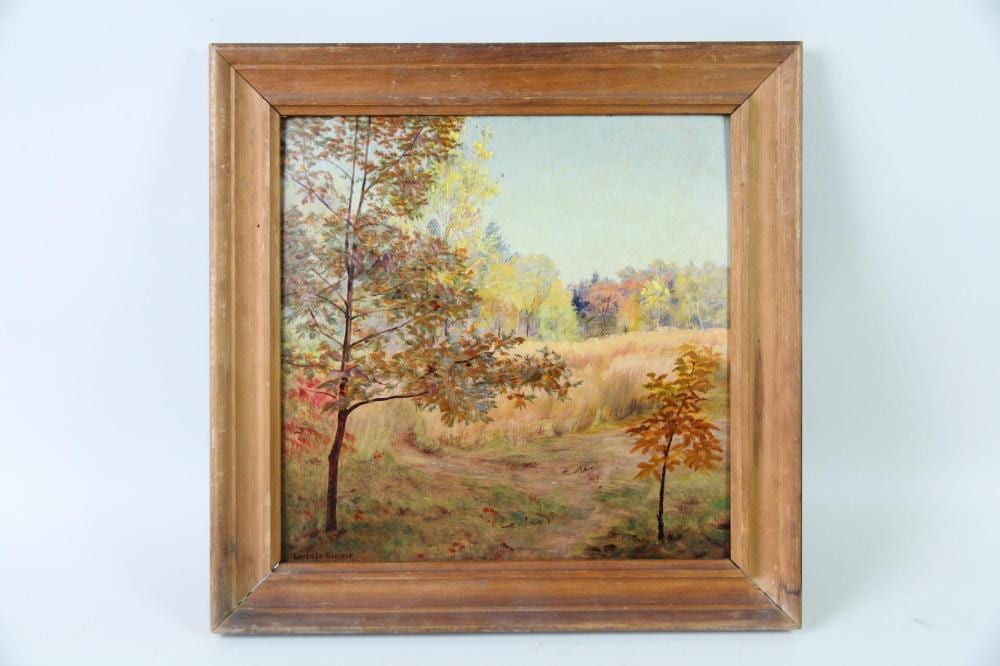 Lorentz Kleiser comparable auction result: lorentz kleiser painting enchanted meadow from cottage stony point ny