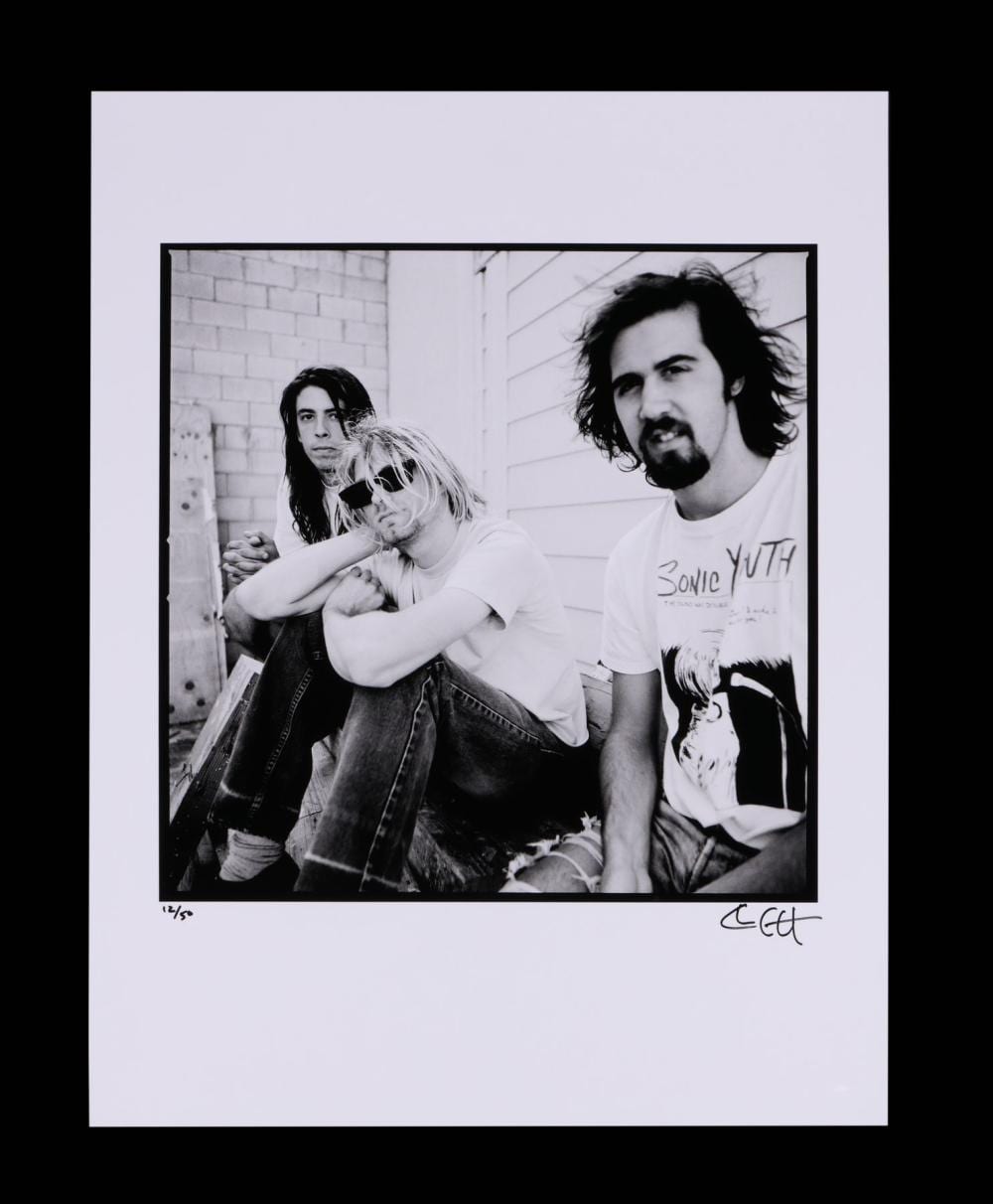 NIRVANA - The Rockarchive Collection: Limited Edition Print by Chris Cuffaro, Seattle, 1991 sold by Propstore London, lot 247 — auction record photograph