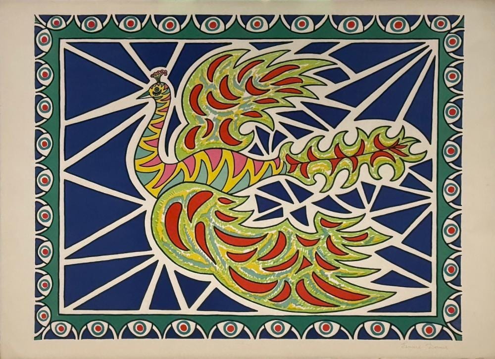 Edouard Dermit comparable auction result: edouard dermit flying peacock ii