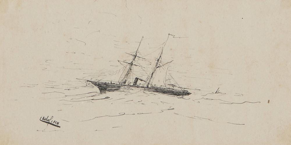 Rei D. Carlos comparable auction result: rei d carlos 1863 1908 seascape