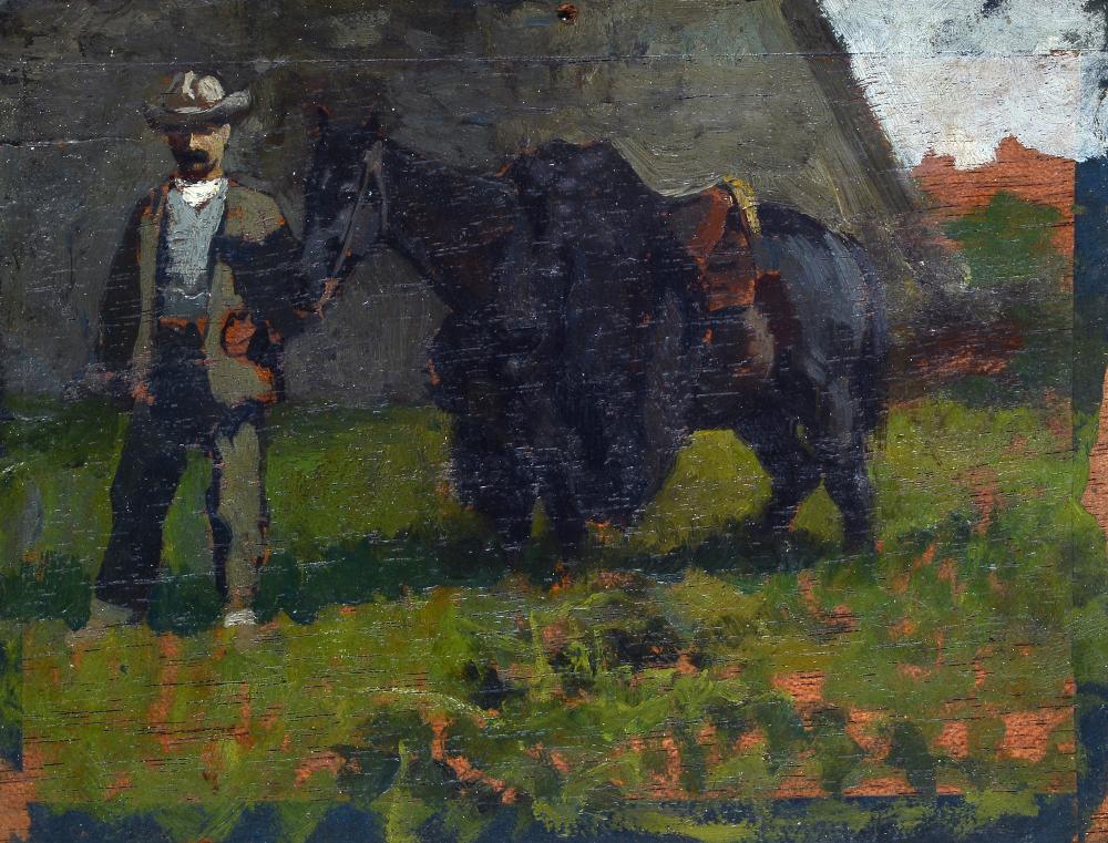 Eugenio Cecconi comparable auction result: eugenio cecconi livorno 1842 firenze 1903 cavallo sotto mano