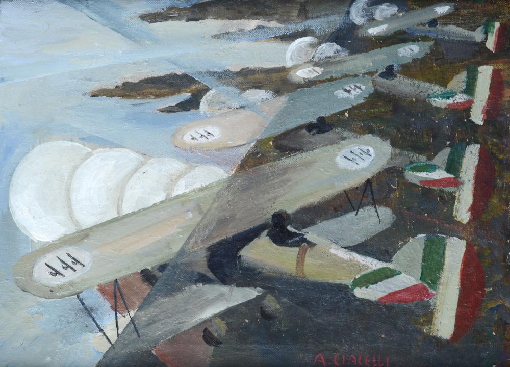 arturo ciacelli arnara 1883 venezia 1966 aerei · Pananti Casa D'Aste SRL · 2025-10-17 Arturo Ciacelli comparable auction result: arturo ciacelli arnara 1883 venezia 1966 aerei