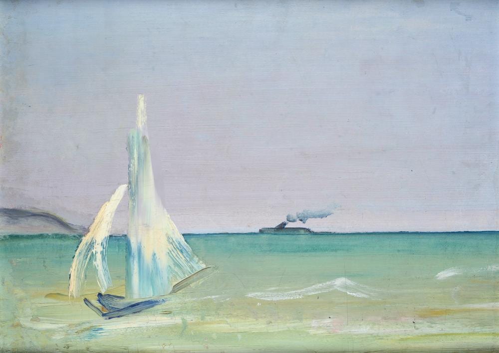 Osvaldo Licini comparable auction result: osvaldo licini monte vidon corrado 1894 1958 marina 1925