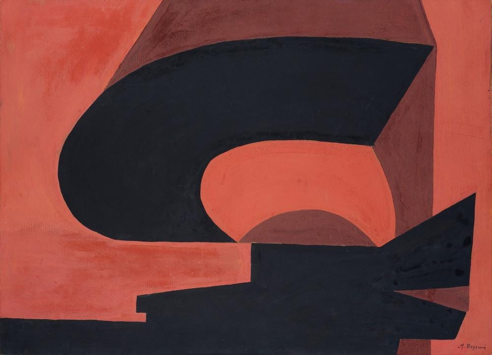 Mauro Reggiani comparable auction result: mauro reggiani nonantola 1897 milano 1980 composizione 1950