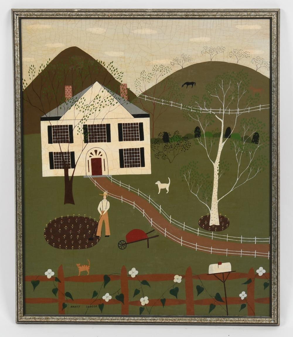 Nancy Lubeck comparable auction result: nancy lubeck american b 1942 oil on board