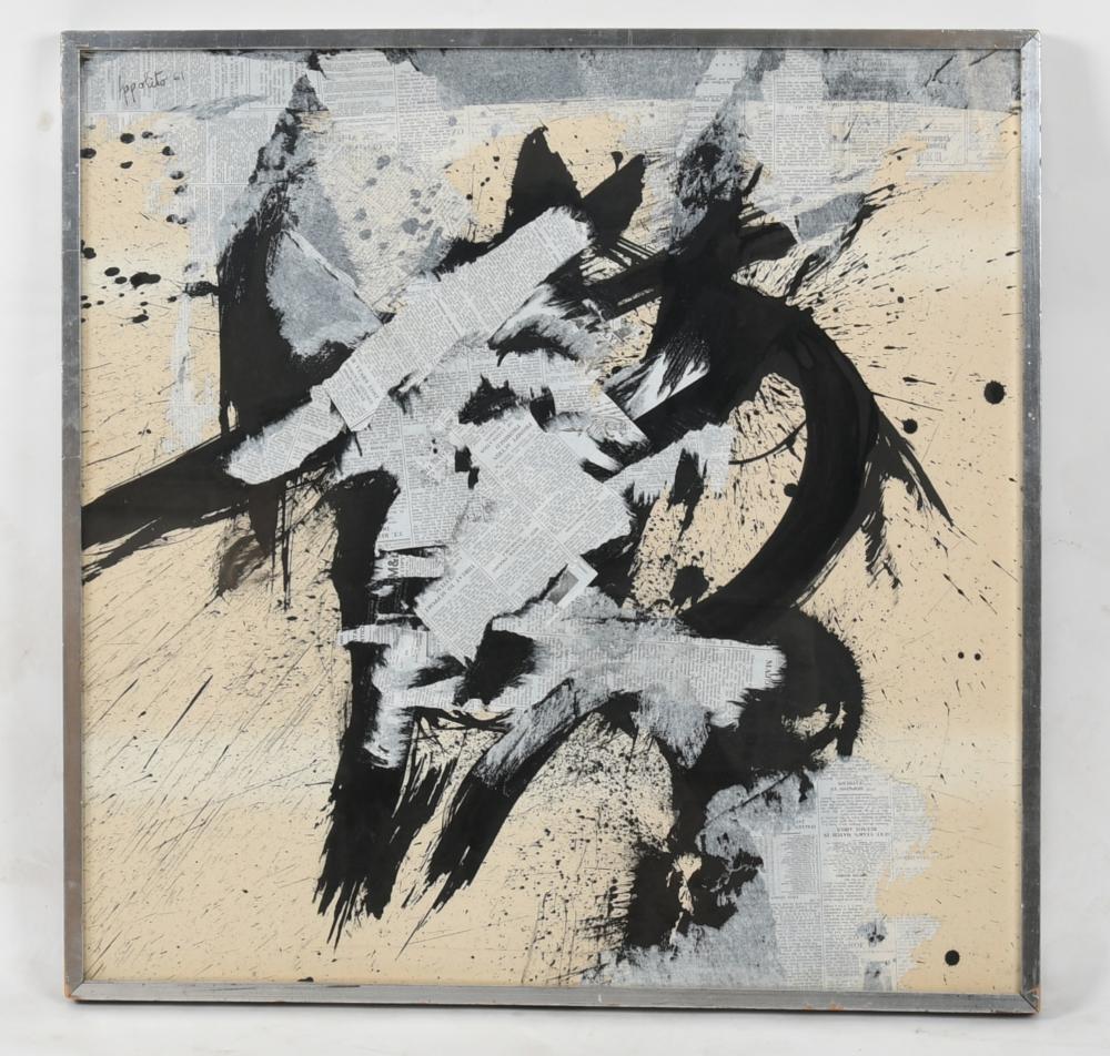 Angelo Ippolito comparable auction result: angelo ippolito 1922 2001 mixed media collage
