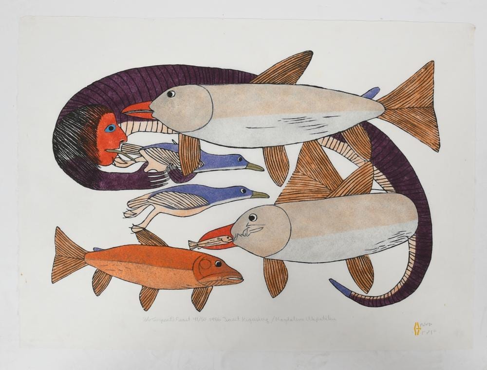janet kigusiuq 1926 2005 stonecut print · Locati LLC · 2025-10-19 Janet Kigusiuq comparable auction result: janet kigusiuq 1926 2005 stonecut print
