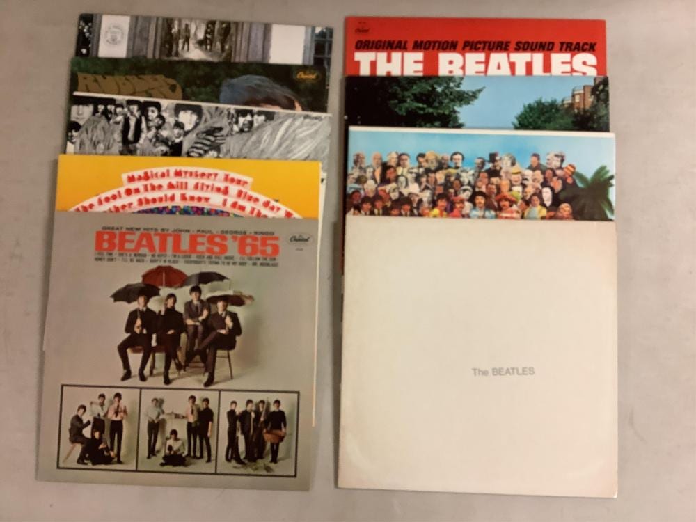 (9) Beatles Vinyl Records sold by Apple Tree Auction Center, lot 791 — auction record photograph