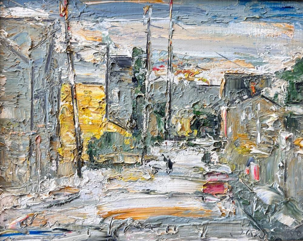 John Mulcahy comparable auction result: john mulcahy 1931 2012 yellow house provincetown 1996 oil on panel 8 x 10 9 x 11 framed