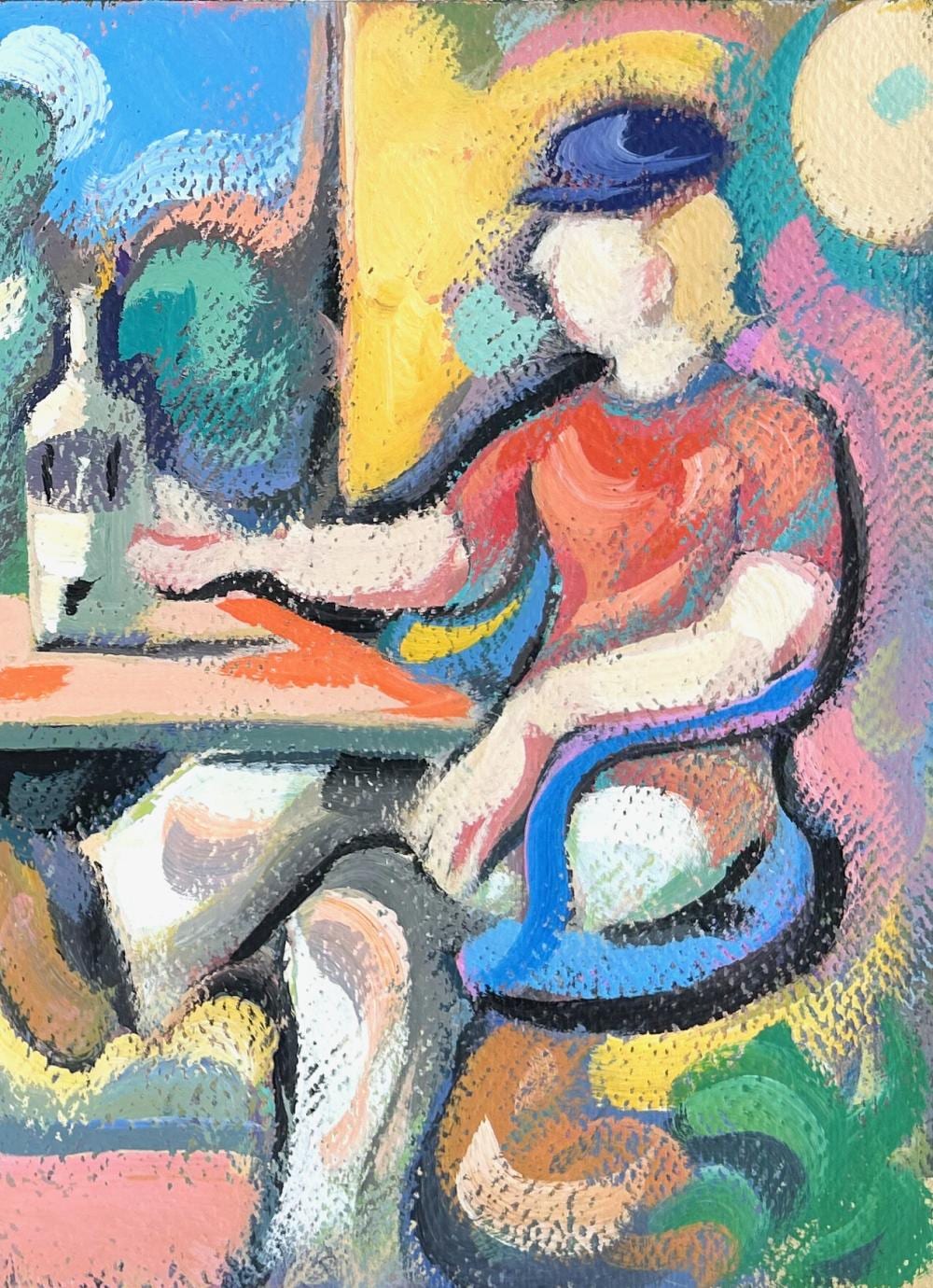 Joseph Edwards Alexander comparable auction result: joseph edwards alexander 1947 2008 red shirt acrylic on paper 11 x 8 1 4 image 13 1 2 x 10 3 4 framed