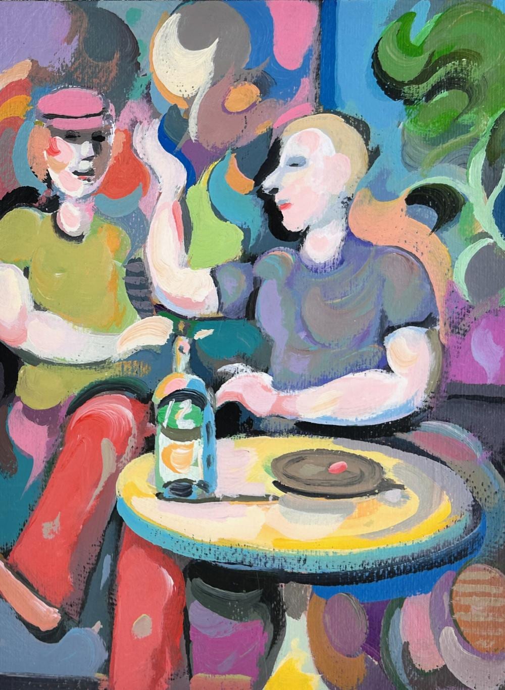 Joseph Edwards Alexander comparable auction result: joseph edwards alexander 1947 2008 boys and a bottle acrylic on paper 12 3 4 x 9 1 4 image 21 1 4 x 17 1 4 framed