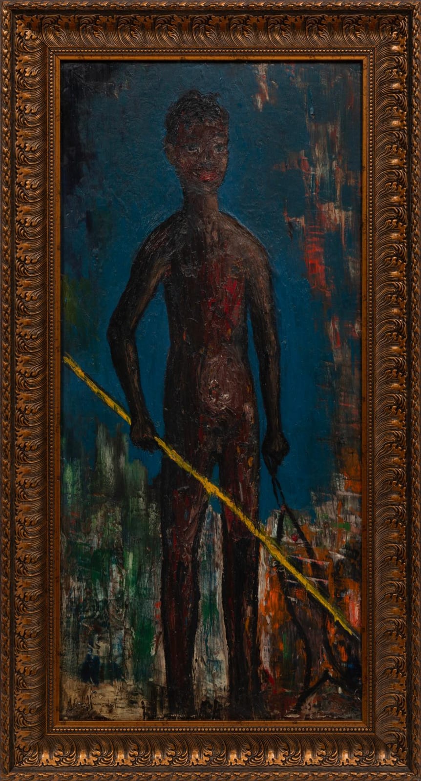 Alvin Carl Hollingsworth comparable auction result: alvin carl hollingsworth american new york 1928 2000 untitled fisherboy oil on masonite