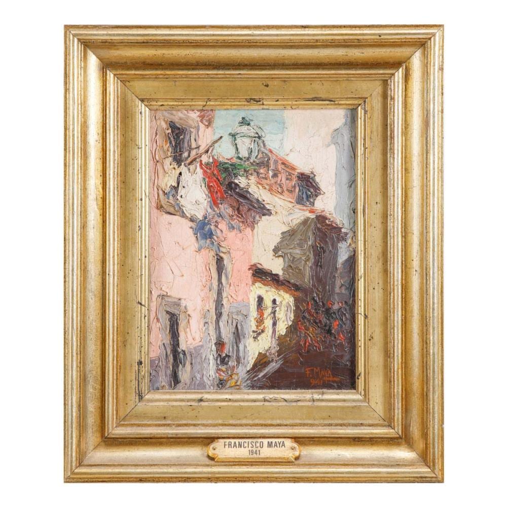 Francisco Maya comparable auction result: francisco maya 1915 1993 cal adinha de s miguel alfama