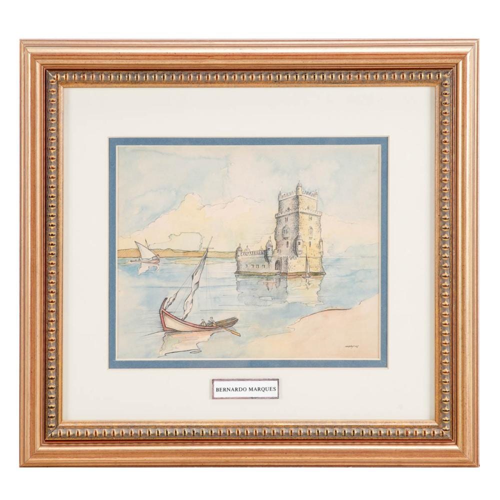 bernardo marques 1898 1962 vista do tejo com torre de bel m · Renascimento · 2025-10-16 Bernardo Marques comparable auction result: bernardo marques 1898 1962 vista do tejo com torre de bel m