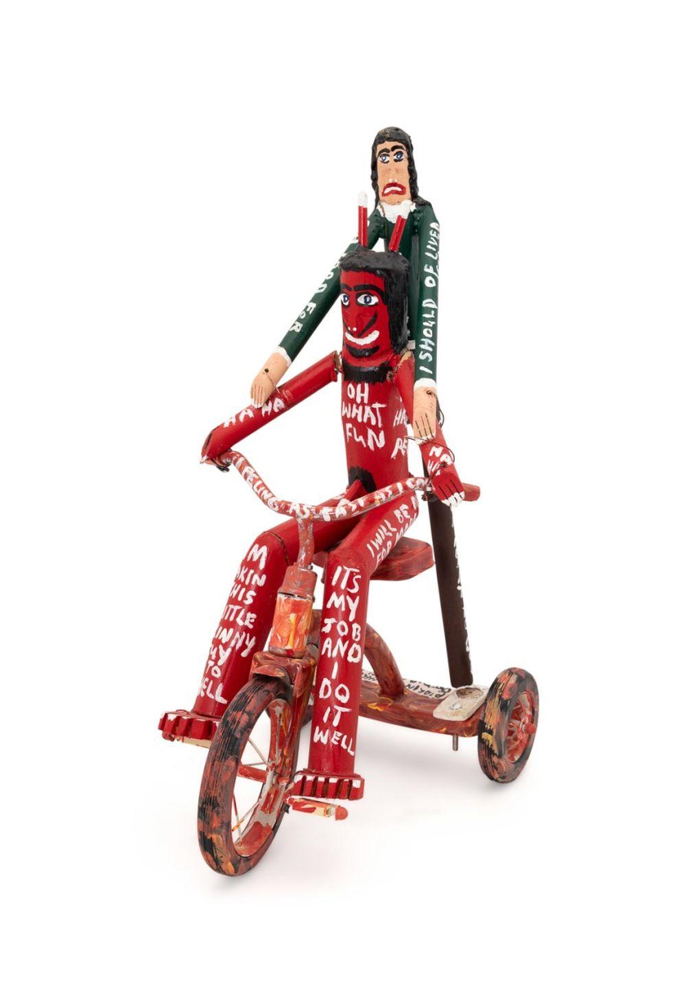ronald cooper pedling to hell sculpture 2001 · Ahlers & Ogletree Inc. · 2025-10-23 Ron Cooper comparable auction result: ronald cooper pedling to hell sculpture 2001