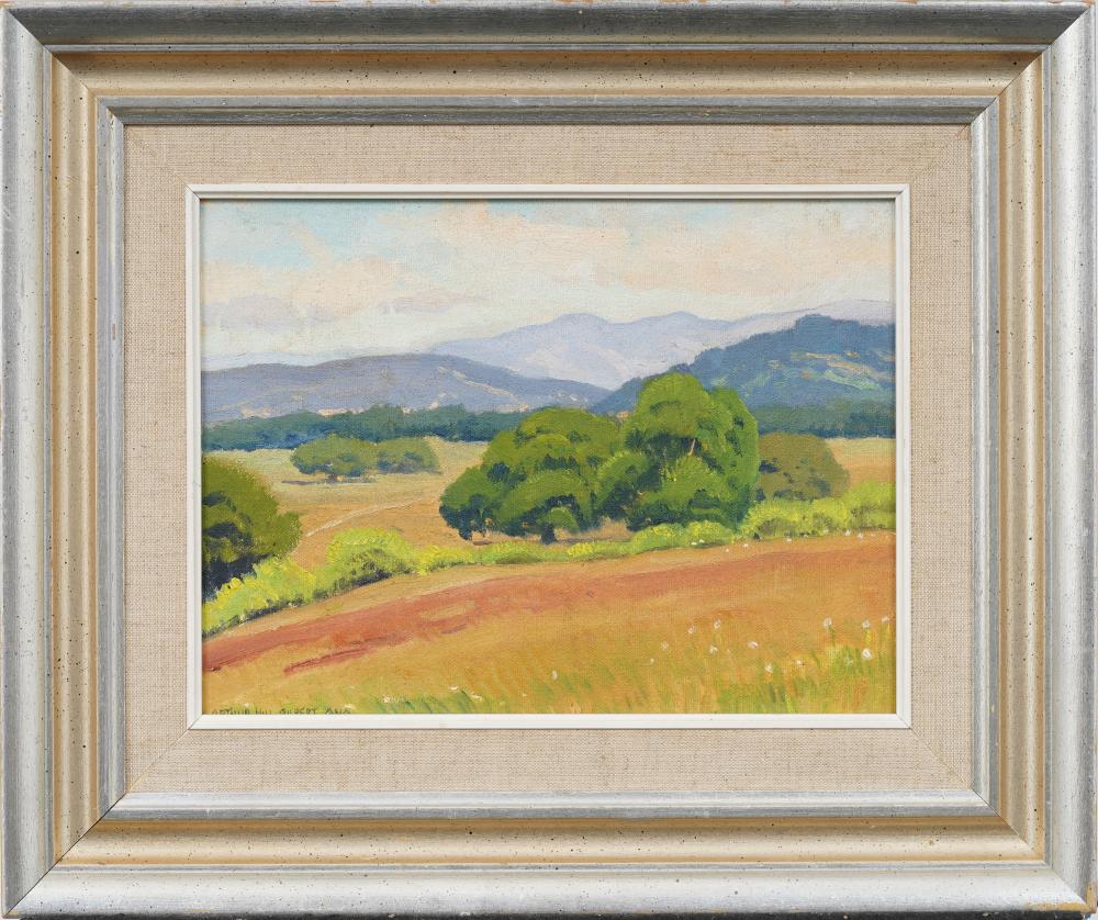 Arthur Hill Gilbert comparable auction result: arthur hill gilbert 1894 1970 signed california framed landscape rare summer oil painting