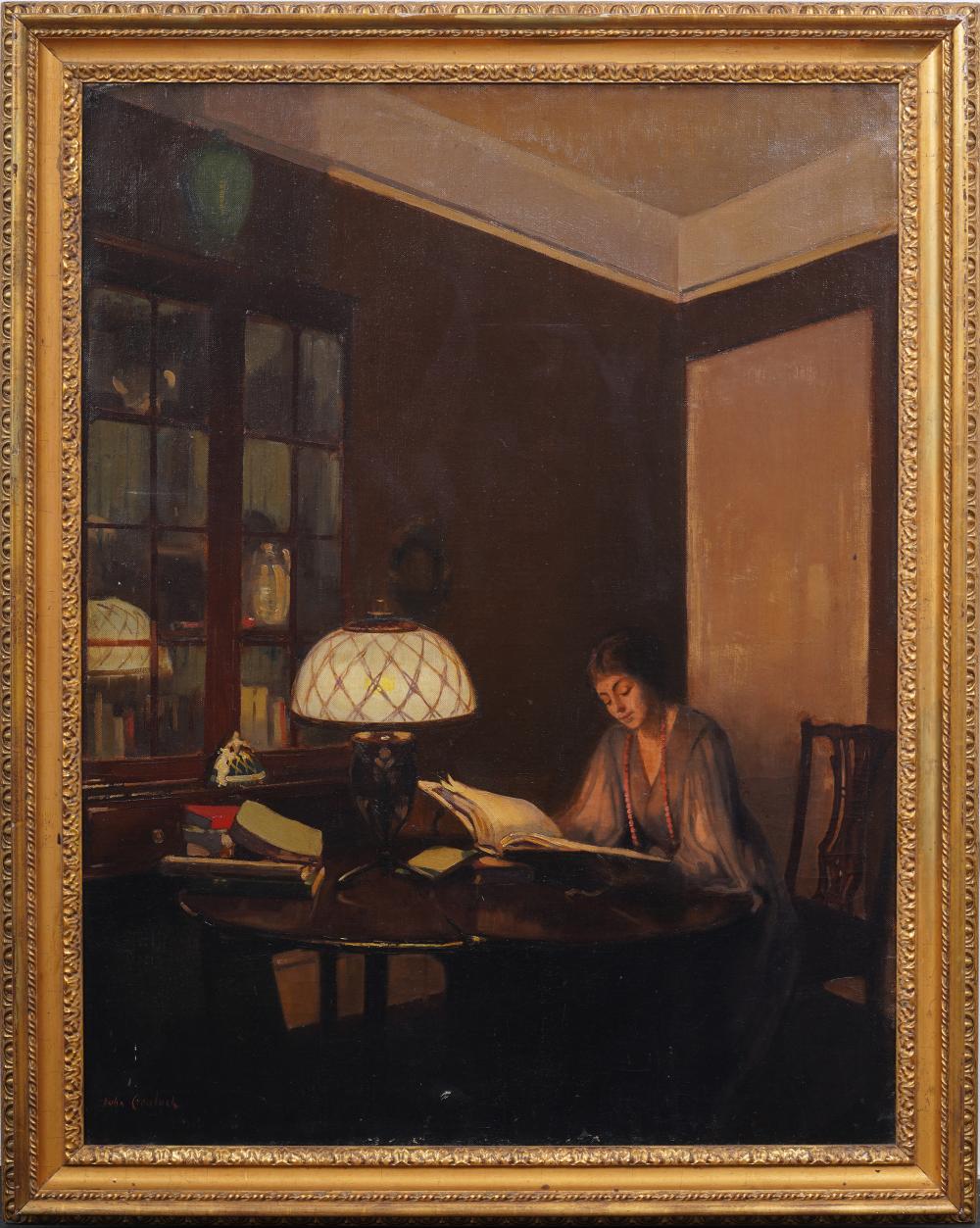John Mansfield Crealock comparable auction result: john mansfield crealock 1871 1959 antique irish impressionist interior scene framed oil painting